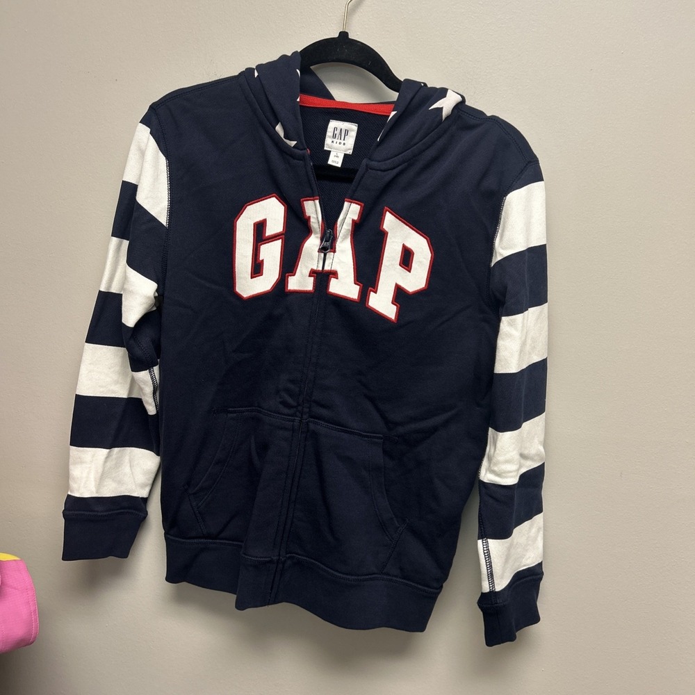 GAP Boys Stars and Stripes L 10 Hoodie Blue